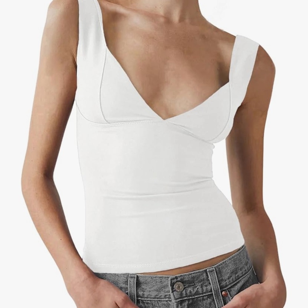 White Sleeveless Women's Top
